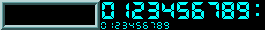 Digital clock image strip